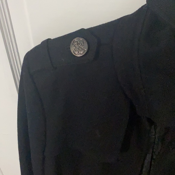 Black Guess pea coat - Picture 3 of 3